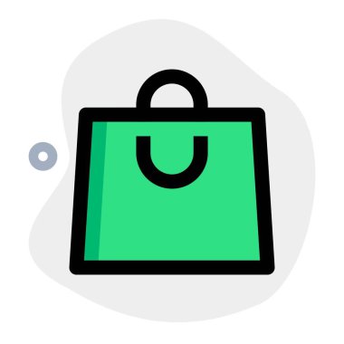 Satın alınan ürünleri saklamak için el bilgisayarı.