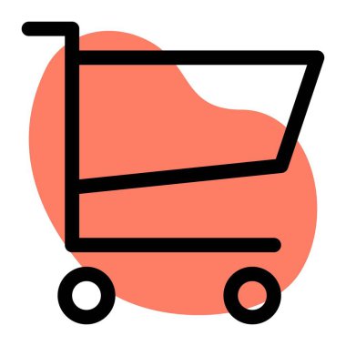 Alışveriş arabası kolayca tekerleklerden geçebilir.