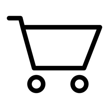 Alınan ürünleri toplamak için kullanılan alışveriş arabası.