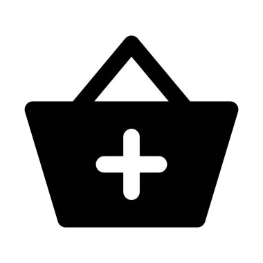 Poşete ekle, online satın alma fikri.