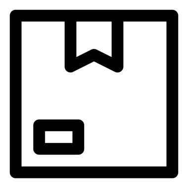 Teslimat paketi etiketli bir kutuda mühürlendi