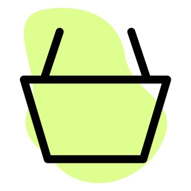 Satın alınan eşyaları saklamak için alışveriş sepeti