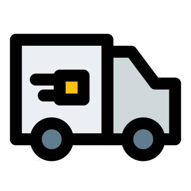 Lojistik işlerinde kullanılan nakliye kamyonu