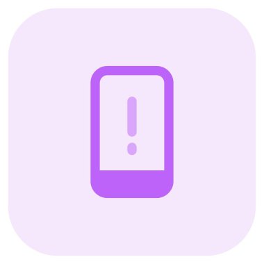 Düşük pil için akıllı telefonda uyarı göstergesi.