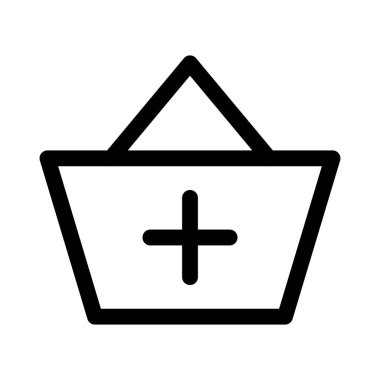 Poşete ekle, online satın alma fikri.