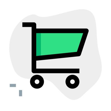 Alışveriş arabası kolayca tekerleklerden geçebilir.