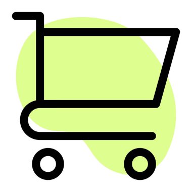 Alışveriş arabasında birden fazla alışveriş var.