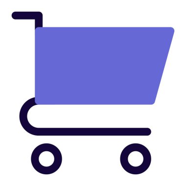 Alışveriş arabasında birden fazla alışveriş var.