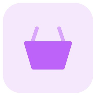 Satın alınan eşyaları saklamak için alışveriş sepeti