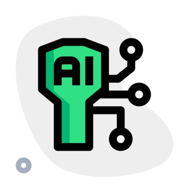 Nihai güvenlik için ai kapasiteli dijital anahtar.