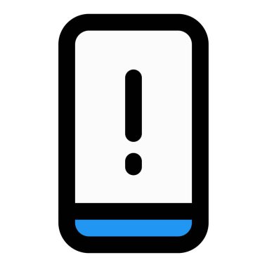 Tehdit uyarısı içeren cep telefonu..