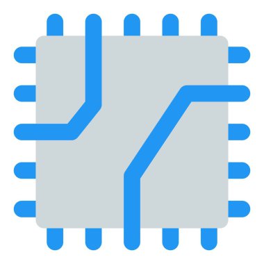 Modern özelliklere sahip mikroçip işlemcisi.