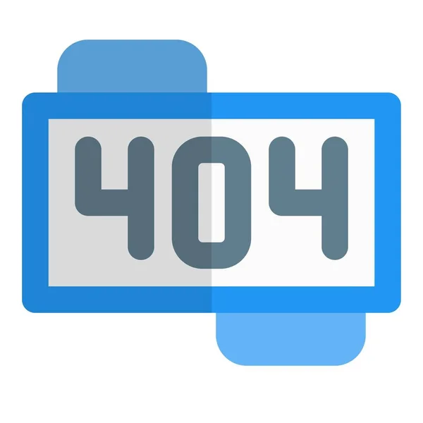 404 Fel Servern Kunde Inte Hitta Den Begärda Sidan — Stock vektor