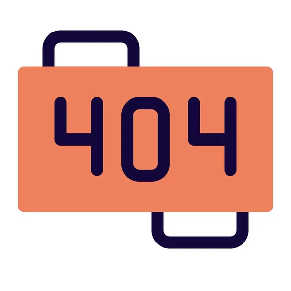 Errore 404 Server Non Riuscito Individuare Pagina Richiesta — Vettoriale Stock