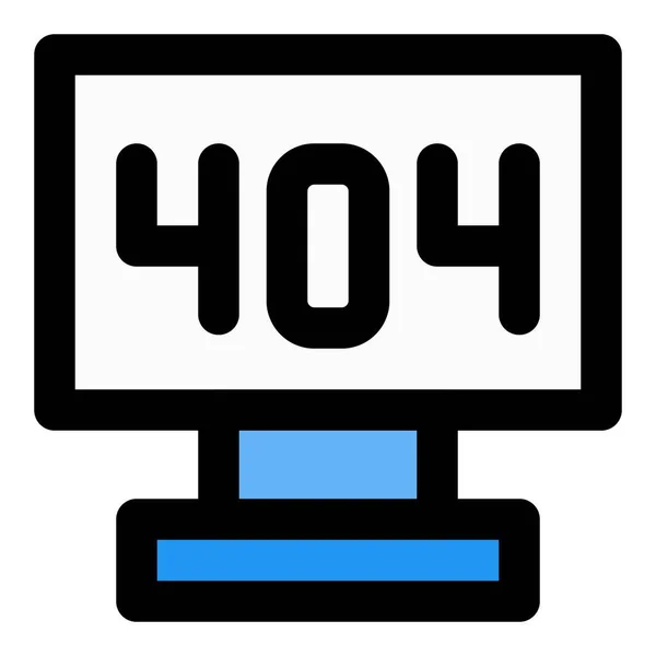 Стандартизований Код Стану Http Помилка 404 — стоковий вектор