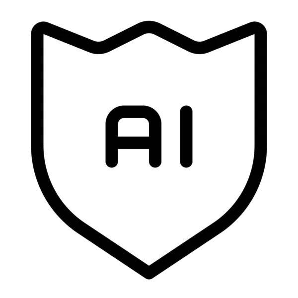 实施Ai屏蔽以提高系统安全 — 图库矢量图片