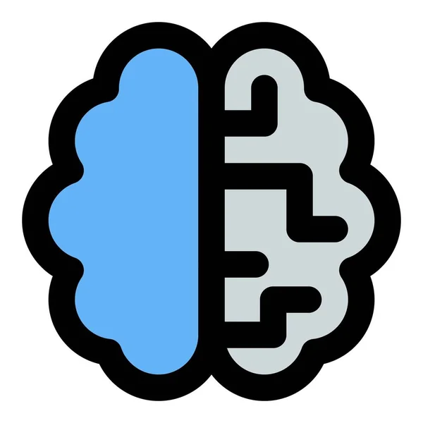 Umělý Mozek Pokročilou Technologií — Stockový vektor