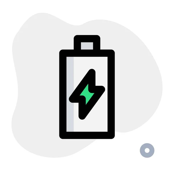 Utilisation Batterie Chargée Pour Alimenter Les Gadgets — Image vectorielle