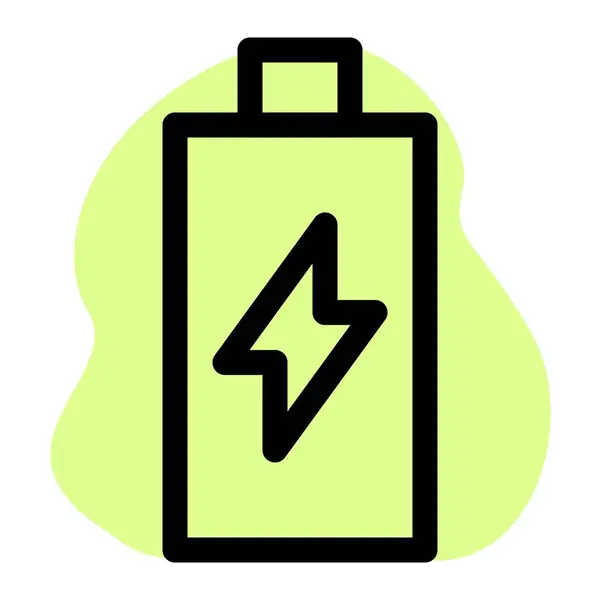 Využití Nabité Baterie Napájení Přístrojů — Stockový vektor