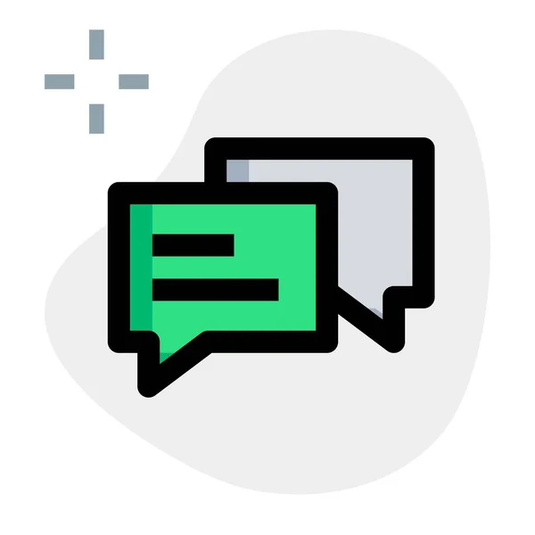 Applicazione Chat Interazioni Utente — Vettoriale Stock