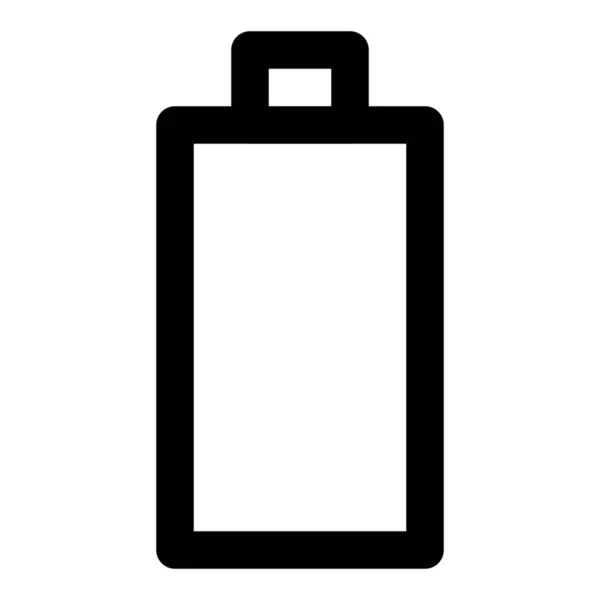 Bateria Descarregada Devido Uso Excessivo — Vetor de Stock