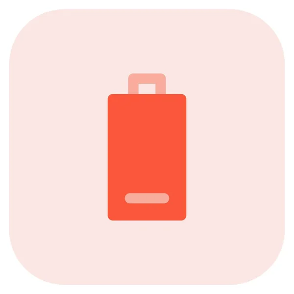 Batterij Bijna Leeg Door Regelmatig Gebruik — Stockvector