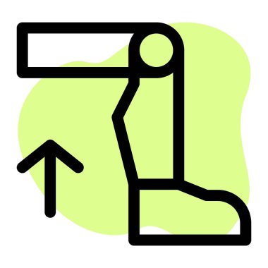 Rahat hareket edebilmek için geliştirilmiş robotik bacak