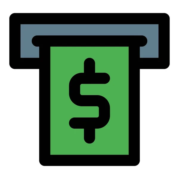 Cashless Betaling Toegankelijk Debetkaart — Stockvector