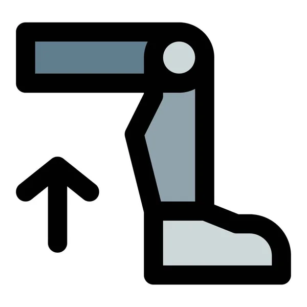 Αναβαθμισμένο Ρομποτικό Πόδι Για Άνετη Κινητικότητα — Διανυσματικό Αρχείο