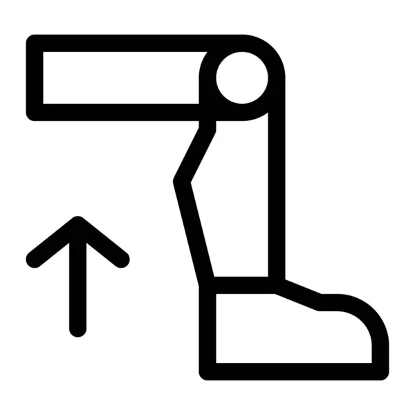 快適な移動性のための改良されたロボット足 — ストックベクタ