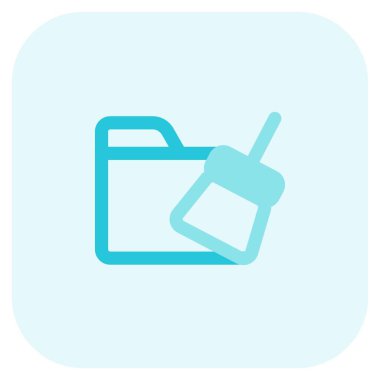 Çöp kutusundan çöp kaldırmak için kullanılan temizleyici.