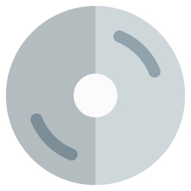 Veri ve disk depolamak için yuvarlak düz aygıt.