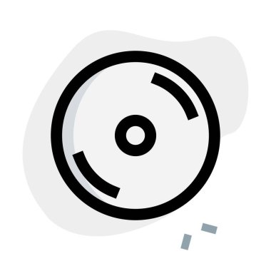 Veri ve disk depolamak için yuvarlak düz aygıt.