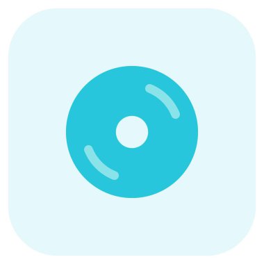 Veri ve disk depolamak için yuvarlak düz aygıt.