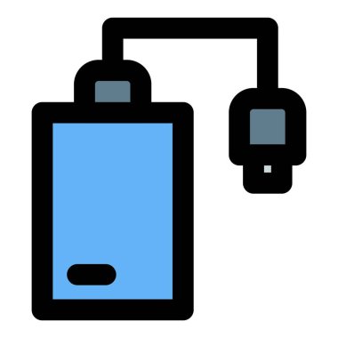 Veri yedeği için harici disk depolama.