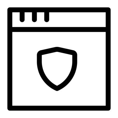 Gizlilik için korunan bir site penceresi.