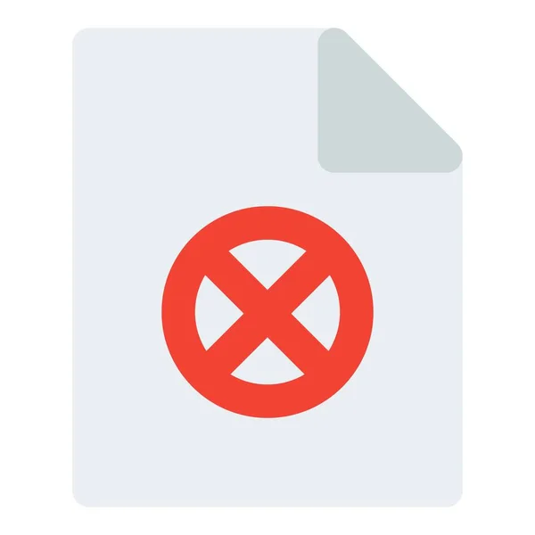 Erreur Fichier Due Intervention Virus — Image vectorielle
