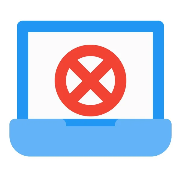 Απώλεια Δεδομένων Λόγω Σφάλματος Laptop — Διανυσματικό Αρχείο