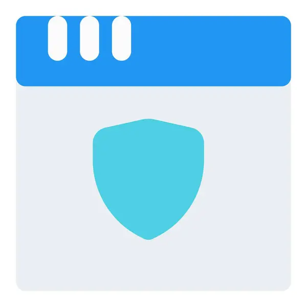 Окно Сайта Защитой Конфиденциальности — стоковый вектор