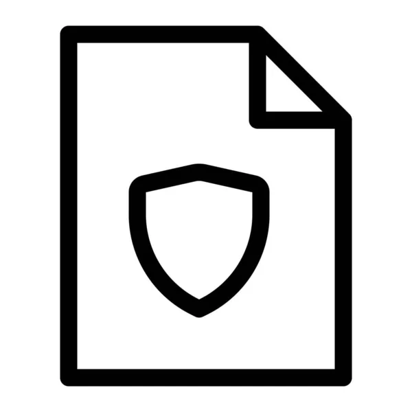 Arquivo Protegido Para Proibir Roubo Dados — Vetor de Stock