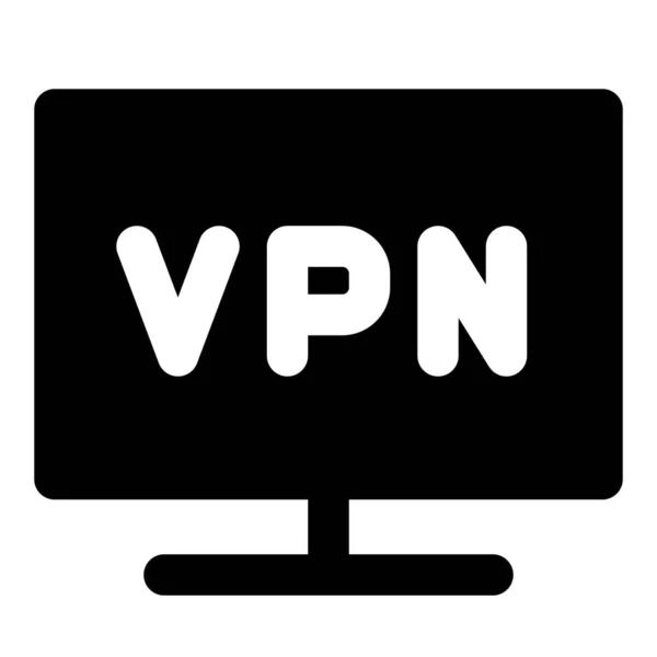 Conexión Confidencial Segura Con Vpn — Vector de stock