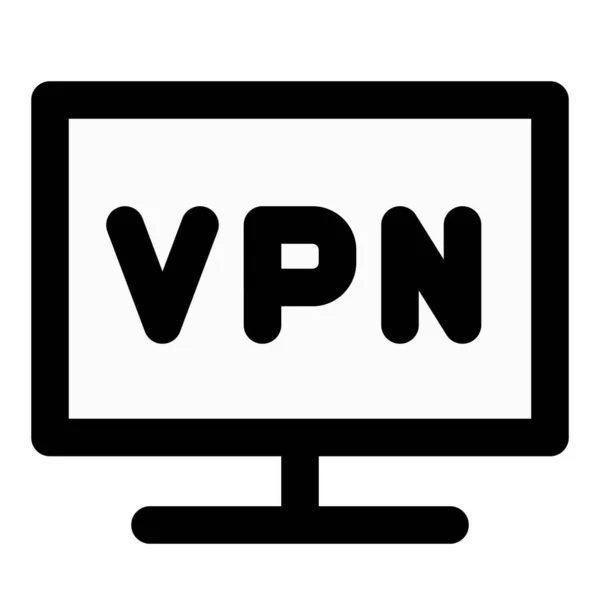 Конфиденциальное Безопасное Соединение Vpn — стоковый вектор