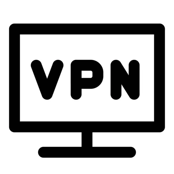Конфиденциальное Безопасное Соединение Vpn — стоковый вектор