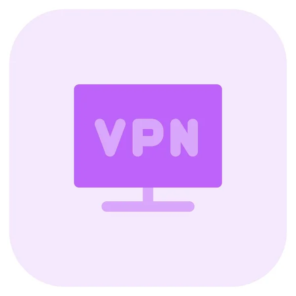 Conexão Confidencial Segura Com Vpn — Vetor de Stock