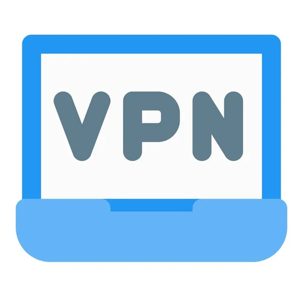 Usando Rede Vpn Para Privacidade Online Internet — Vetor de Stock