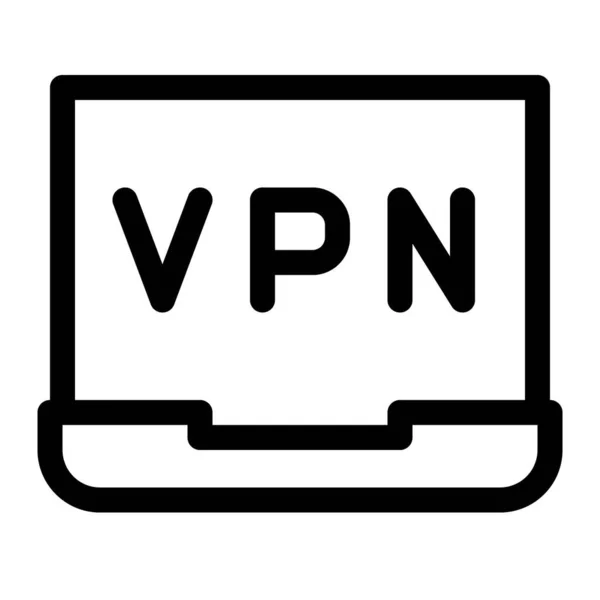 Usando Rede Vpn Para Privacidade Online Internet — Vetor de Stock