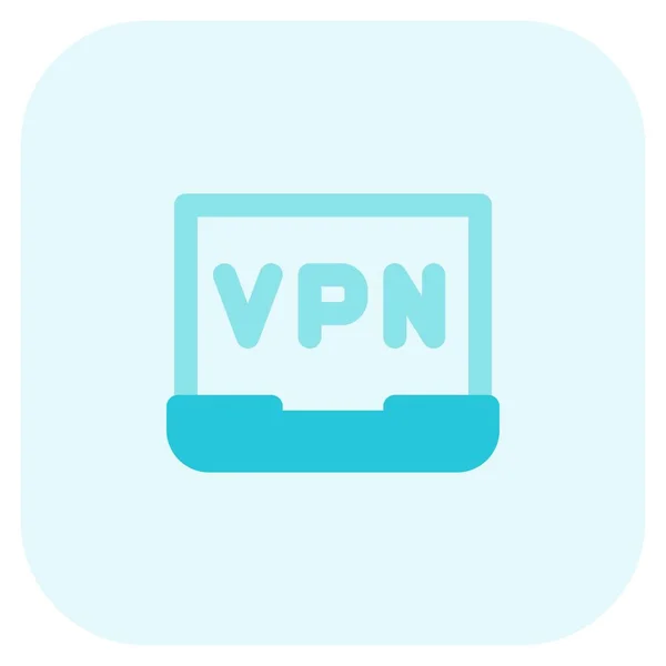 オンラインのプライバシーのためのVpnネットワークを使用する — ストックベクタ