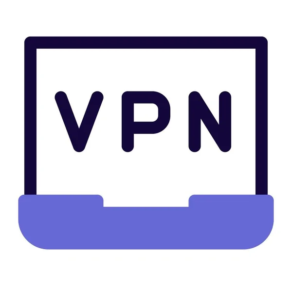 オンラインのプライバシーのためのVpnネットワークを使用する — ストックベクタ