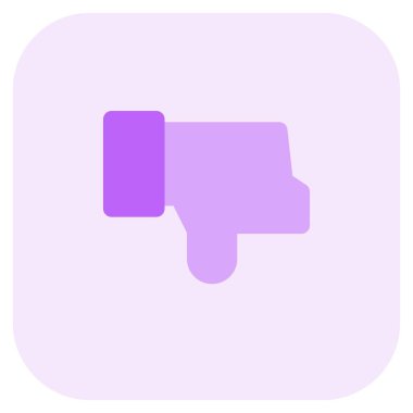 Hoşlanmadığını ifade etmek için başparmağını indir