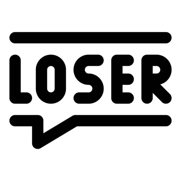 Trollen Social Media Met Een Loser Commentaar — Stockvector